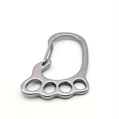 304 Stainless Steel Keychain Spring Buckle for Outdoor Hiking Camping