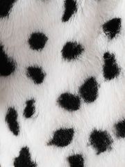 Kids' Cow Print Ear Fleece Hooded Coat For Girls And Boys