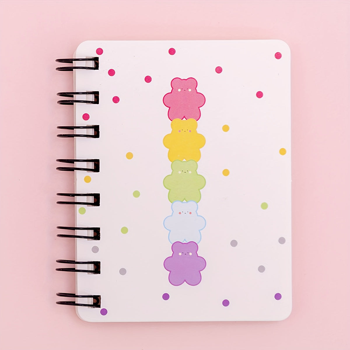 Love Side Flip Coil Book Mini Portable Loose leaf 80sheets Notebook A7