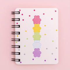 Love Side Flip Coil Book Mini Portable Loose leaf 80sheets Notebook A7
