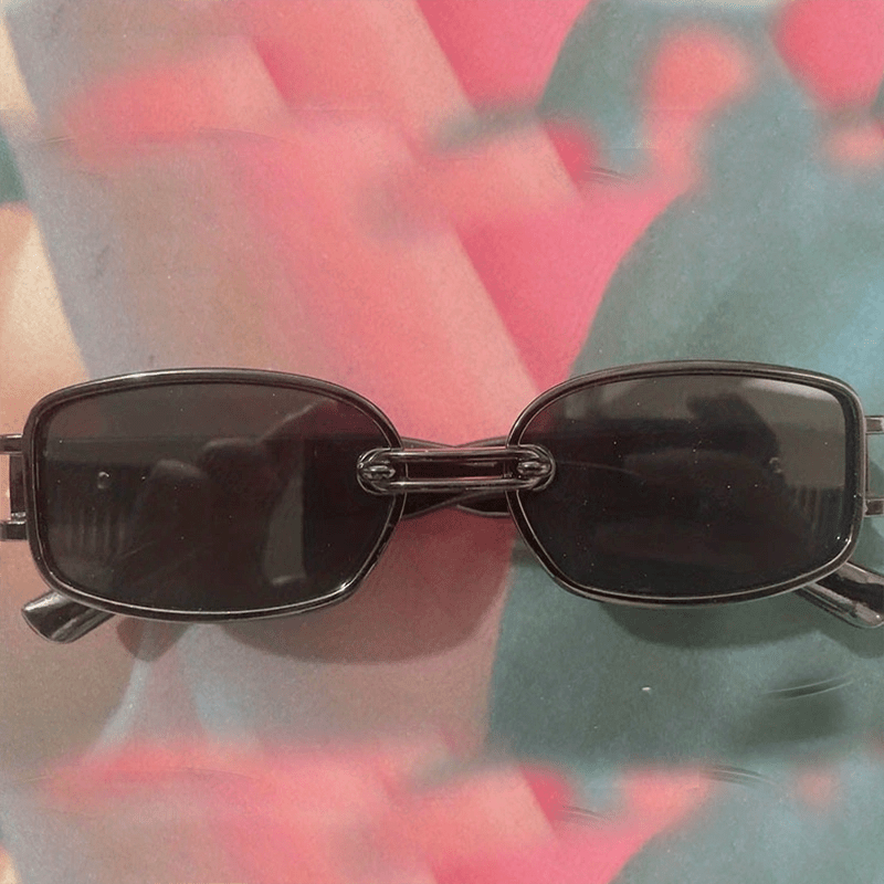 Square Metal Frame Sunglasses UV400