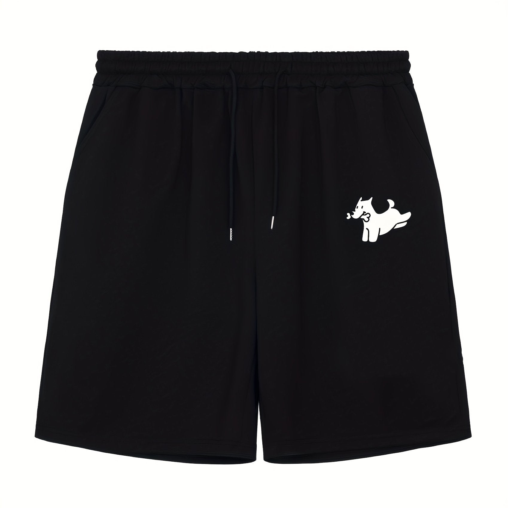 Men's Dog & Bone Print Workout Shorts