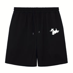 Men's Dog & Bone Print Workout Shorts