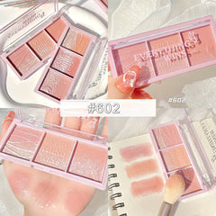 3 Colors Blush Palette Natural Nude Rouge Highlighting Contouring