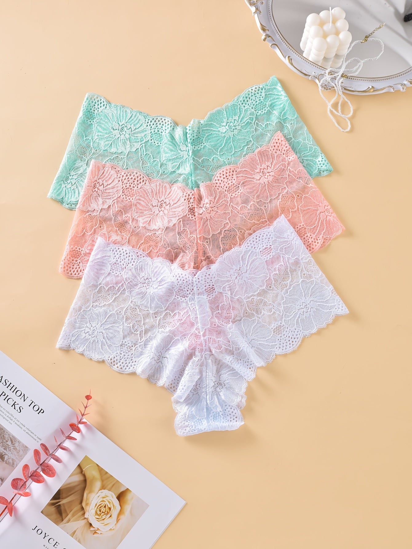 Lace Sexy Panties 3pcs