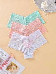 Lace Sexy Panties 3pcs