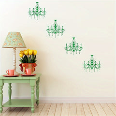 Ceiling Lamp Stencil for Painting Card Paper Wall Decor DIY Craft Projects