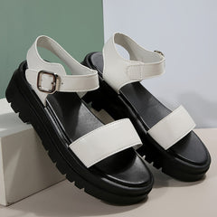 Women's Platform Sandals Ankle Strap Buckle Outdoor Sandals
