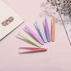 5pcs Diamond Painting Nail Art Tweezers Plastic Tweezers