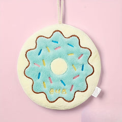 Cartoon Pattern Coral Fleece Fingertip Towel with Hanging Loop