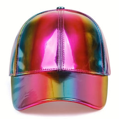 Colorful PU Hip Hop Men's Baseball Cap