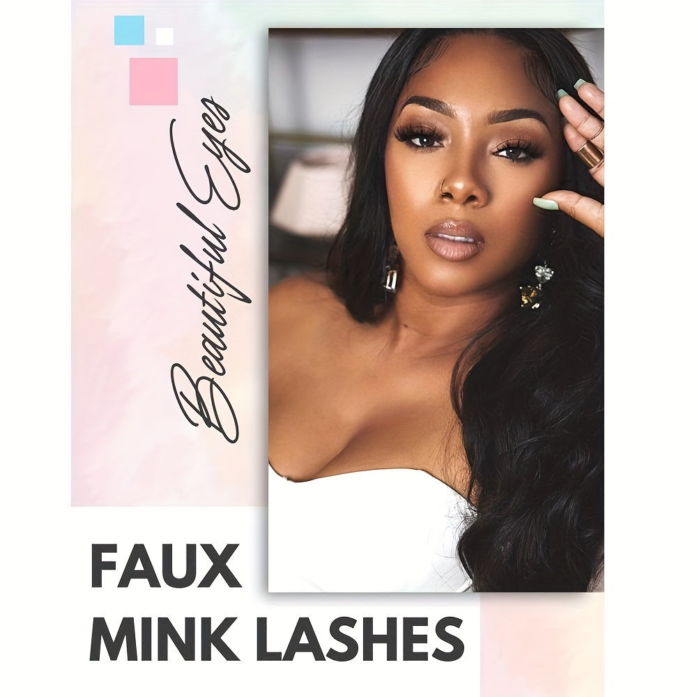 3 Pairs Fluffy 3D False Eyelashes Natural Look Wispy Reusable Lashes