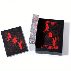 Red Hand Lenormand Gilt Edge Rigid Box Booklet Gift