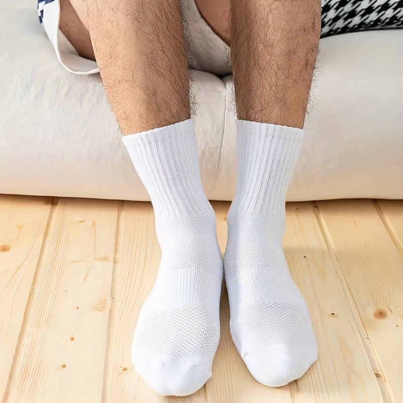 Men's Sports Crew Socks Sweat Absorption Cushion