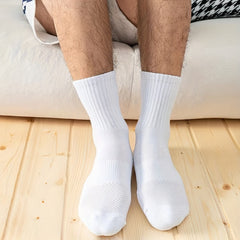 Men's Sports Crew Socks Sweat Absorption Cushion