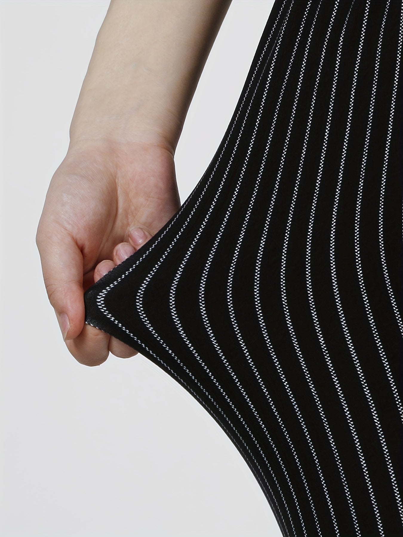 Striped Skinny Leggings Casual Stretchy Leggings Women's Clothing