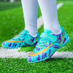 Boy's Turf Football Boots Anti Skid TF Soccer Cleats