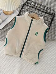 Girls Warm Sleeveless Jacket Vest For Spring Fall Winter