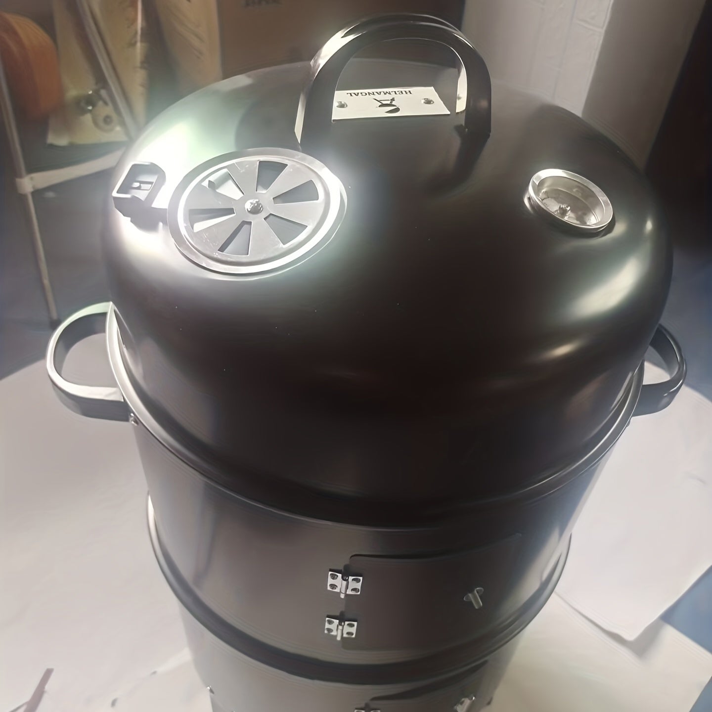 Portable Charcoal Smoker Outdoor BBQ Grill Smoker