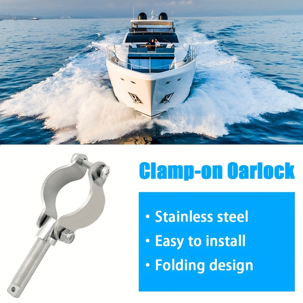 Stainless Steel 304 Paddle Holder Clamp On Oarlock