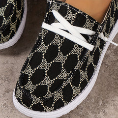 Women's Cartoon Bear Boat Shoes Lightweight Slip-on Casual Flats