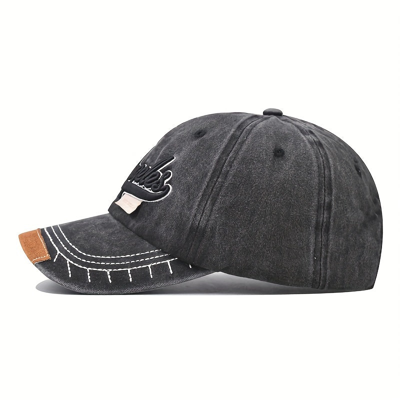 Unisex Cotton Sunshade Adjustable Baseball Cap For Outdoor Sport
