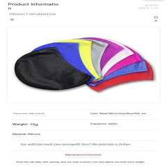 2pcs Silicone Swimming Caps Long Hair 3D Ear Protection