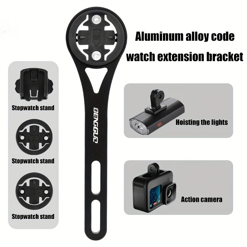 Bike Stopwatch Bracket Lamp Extension Base