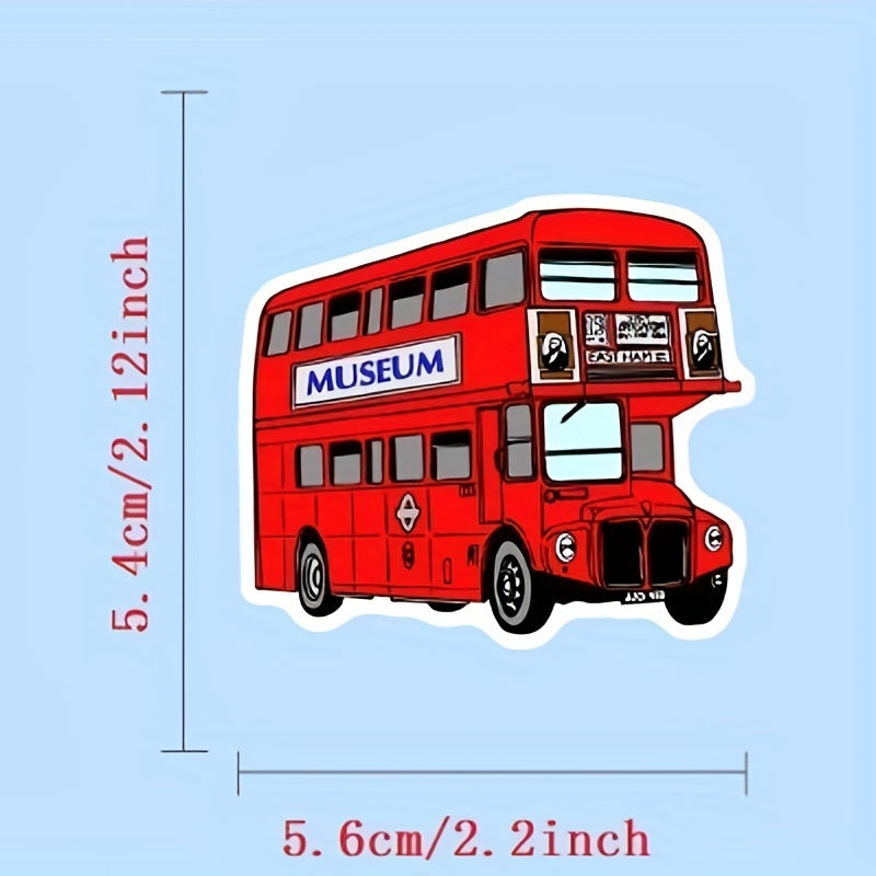 50pcs London Vinyl Stickers Waterproof Decals for Laptops Skateboards