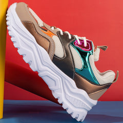 Women's Breathable Mesh Dad Shoes Low Top Sports Shoes