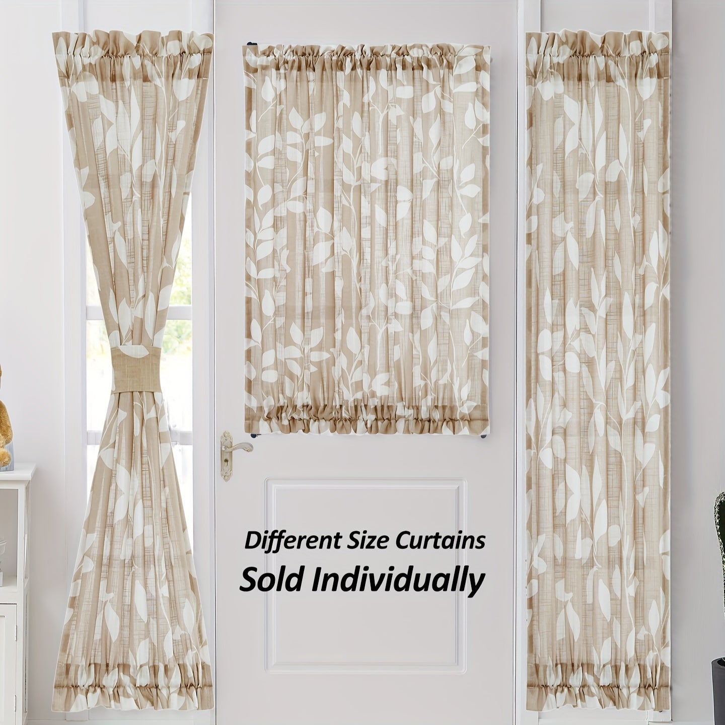 Leaves Printed American Style Partition Curtain