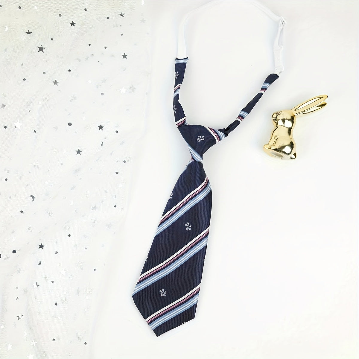 Adjustable Striped Leather Band Tie Handsome Birthday Party