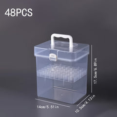 Marker Pen Storage Box Transparent Plastic Organizer