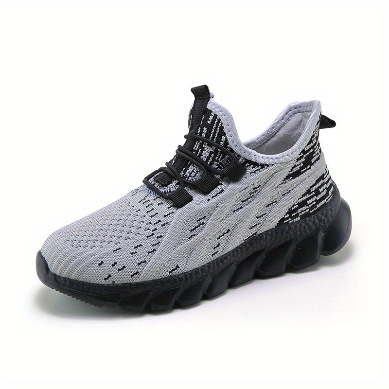 Boys Lightweight Breathable Slip On Walking Sneakers