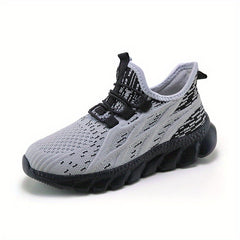 Boys Lightweight Breathable Slip On Walking Sneakers