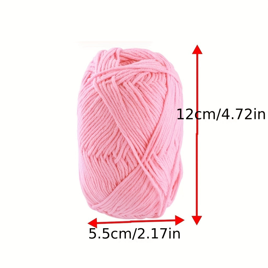 4pcs Milk Cotton Yarn DIY Candy Creative Doll Crochet Chunky Thick Soft Yarn