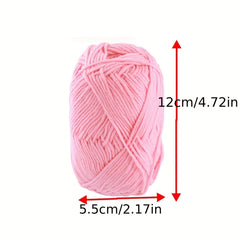 4pcs Milk Cotton Yarn DIY Candy Creative Doll Crochet Chunky Thick Soft Yarn