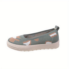 Women's Breathable Knit Loafers Low Top Shoes