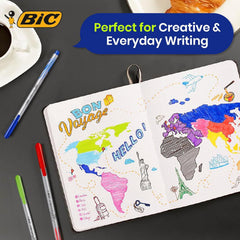 BIC Intensity Felt Tip & Conte Colouring Pencils Kit for School