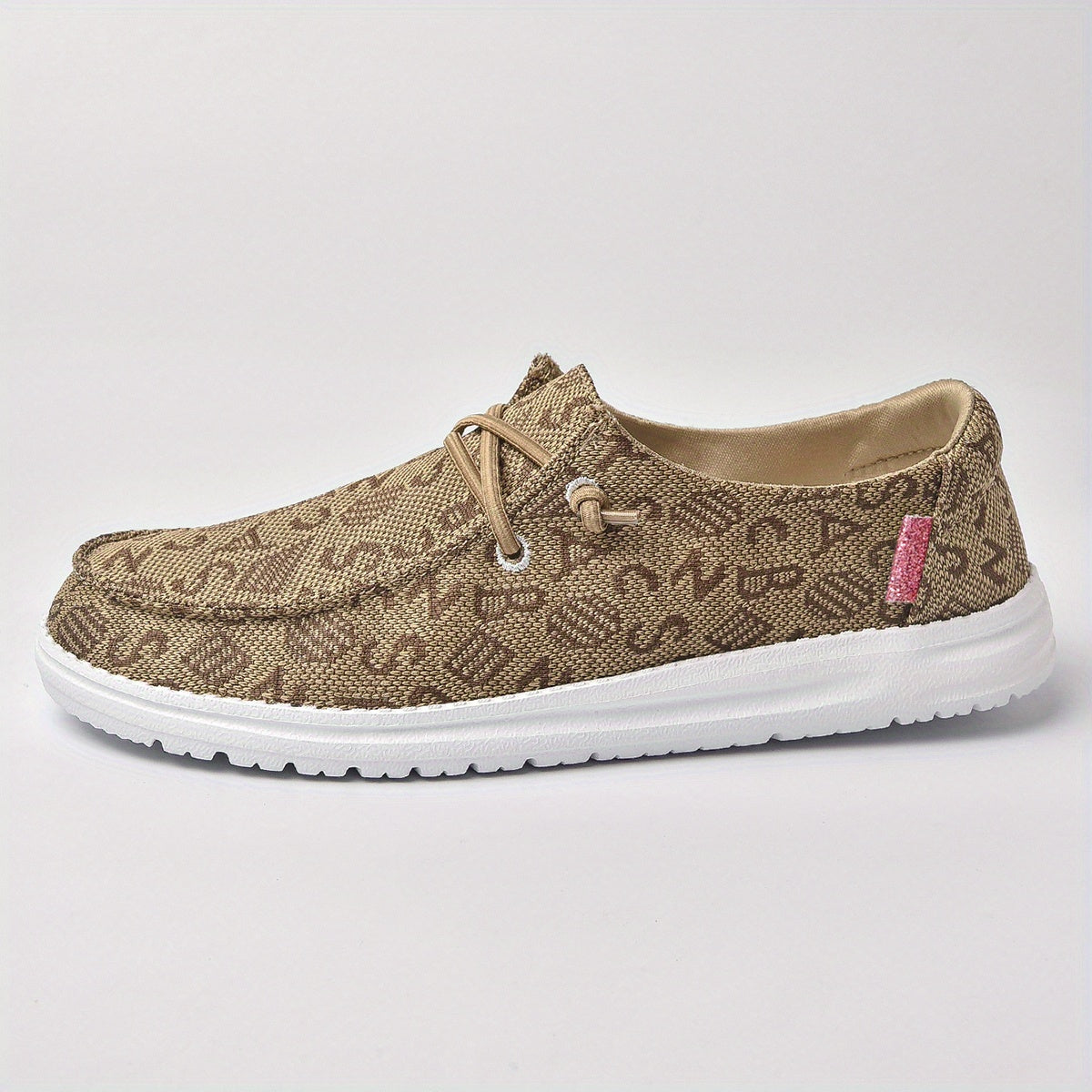 Women's Printed Flat Loafers Slip On Sneakers, Breathable Walking Shoes