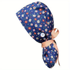 Ponytail Scrub Caps Inelastic Beanie Work Cap