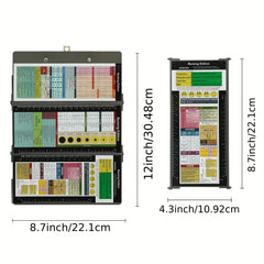 1pc Collapsible Clipboard Learning Supplies For School Office And Home