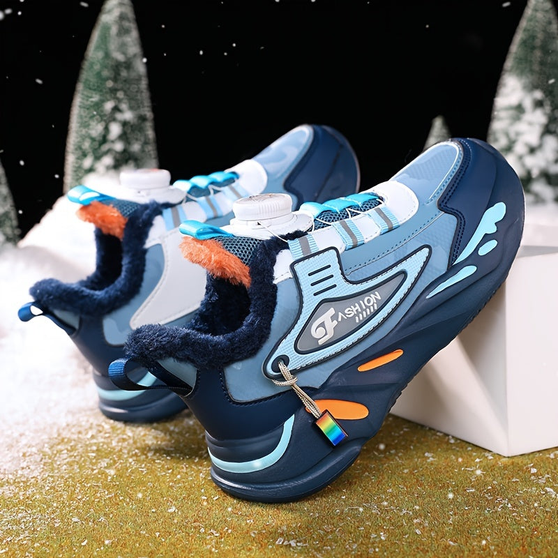 Boy's Snow Shoes Plush Lining Non Slip Sneakers