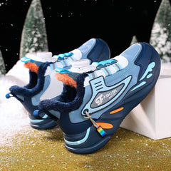 Boy's Snow Shoes Plush Lining Non Slip Sneakers