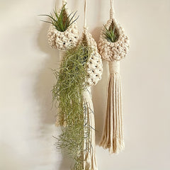 Hand Woven Nordic Tapestry Flower Pot - Bohemian Beauty for Your Home