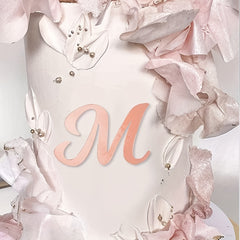 27pcs Solid Letter Cake Topper for Weddings Birthdays & Parties