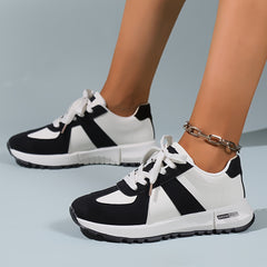 Women's Lace-up Non-slip Running Shoes Lightweight Breathable Sneakers