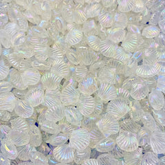 35pcs Transparent Colored Shell Beads Bulk for DIY Bracelets Necklaces