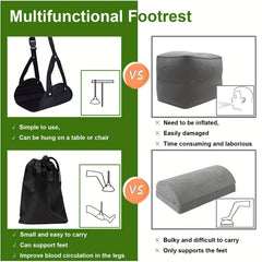 2 Pack Airplane Footrest Portable Travel Footrest