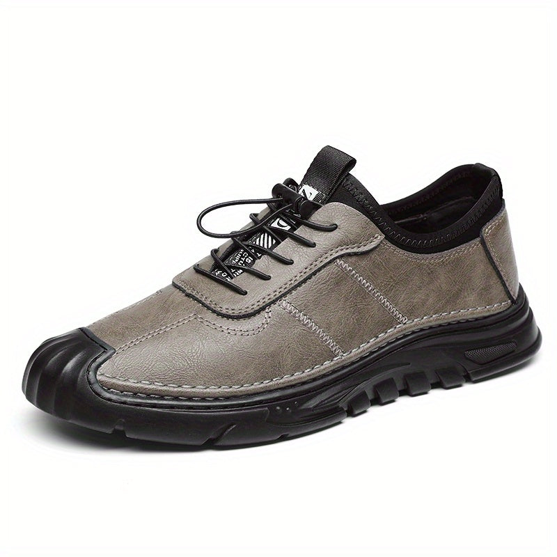 Men's Casual No Tie Sneakers Easy Clean Shoes